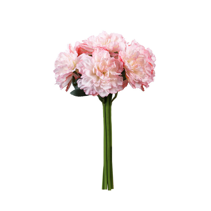 Artificial Realistic Peony Flower Bouquet (Baby Pink) - Set Of Two media 3