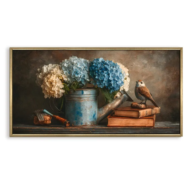 Feathered Calm Canvas Wall Painting With Frame media 3