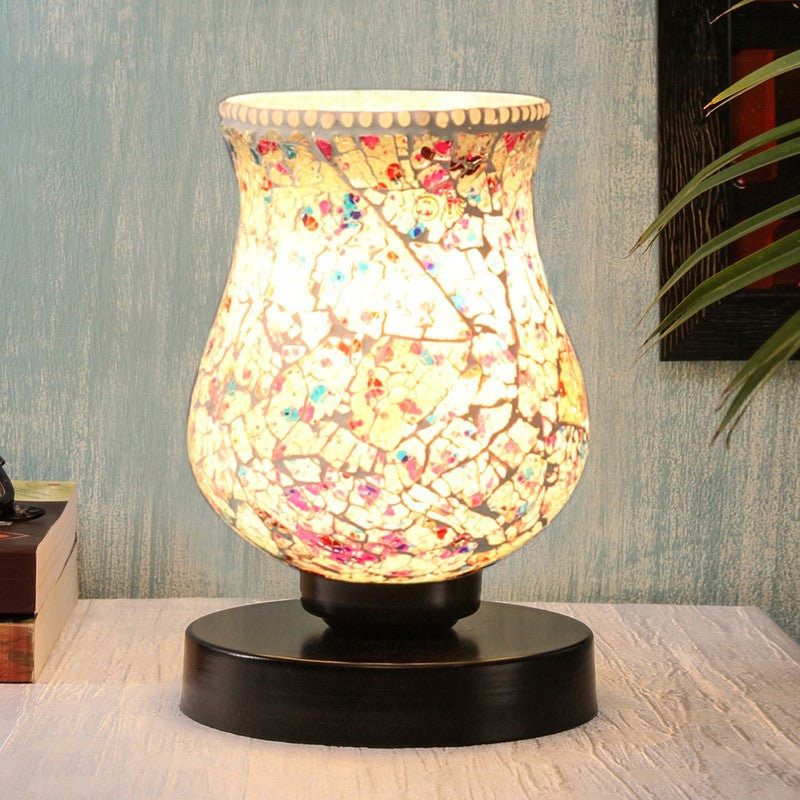 Aurine Mosaic Glass Table Lamp - Multicolor