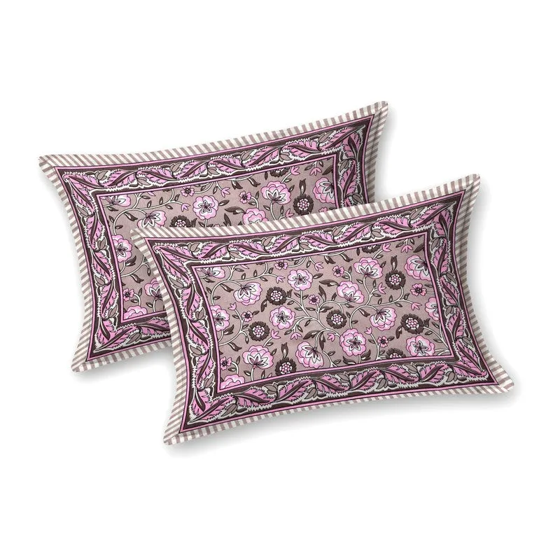 Geora Cotton Bedsheet (Pink) - 240 TC media 4