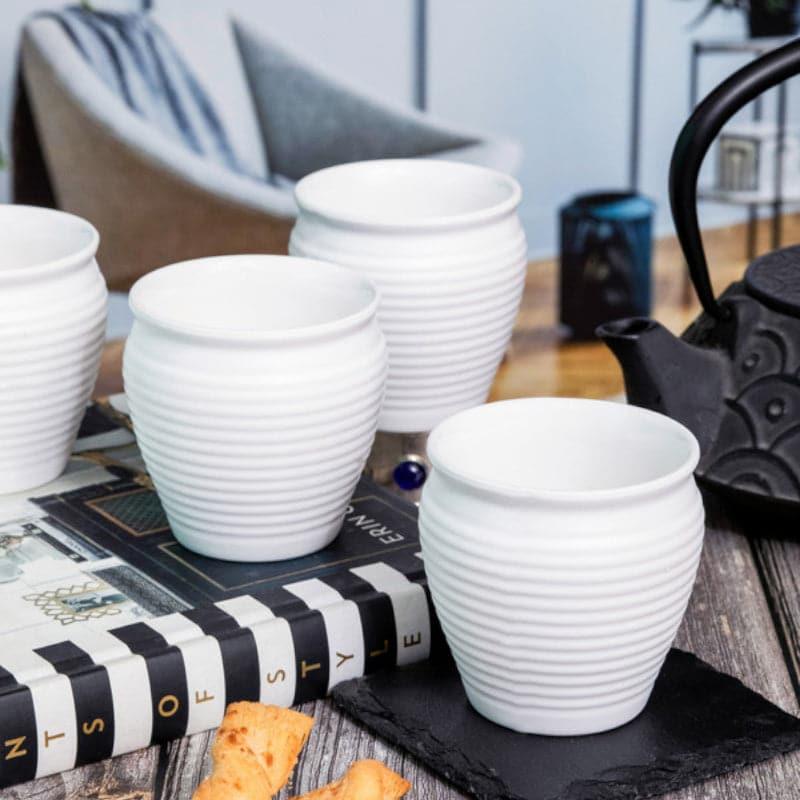 Servewell Celeste Melamine Khullad (180 ML) - Set Of Four - 180 ML