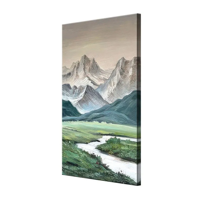 Hillside Stream Poly Canvas Wall Painting media 5