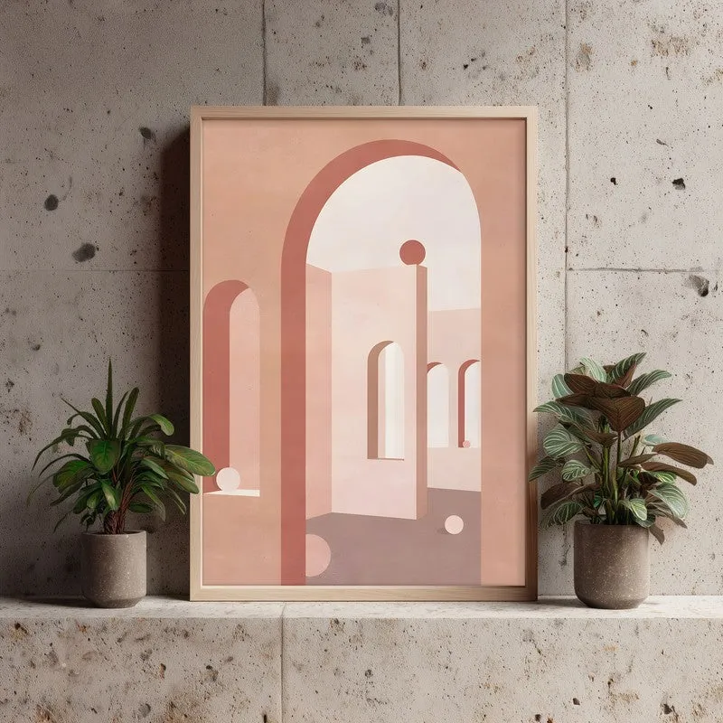 Arcadia Archival Canvas Wall Art - Natural Brown Frame media 4