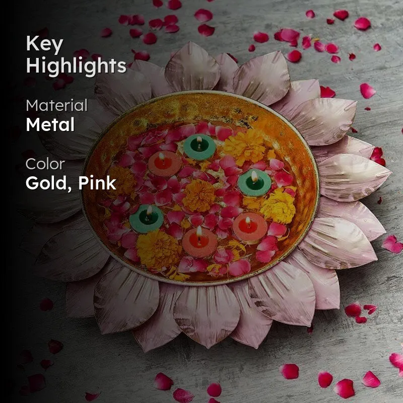 Petals Urli Décor Accessory- Pink media 2