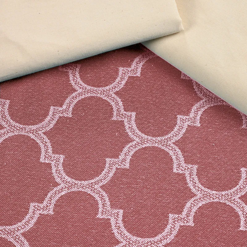 Saral Home Noor Cotton Bedsheet (Mauve) - 224 TC media 3