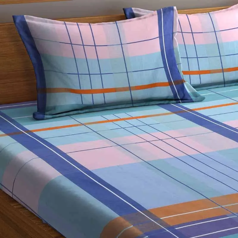 Fusion Stripes Printed Bedsheet - 150 GSM media 4