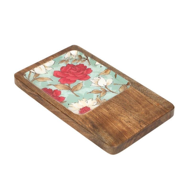 Aimee Floral Wood Platter media 3