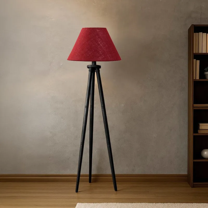 TriElite Conical Floor Lamp (Maroon) media 2