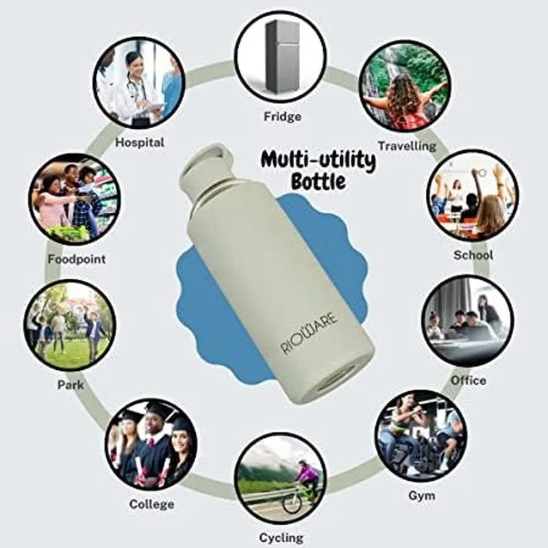 Rioware SoftTone Hydration Bottle Green (750 mL Each) - Set Of Four media 10