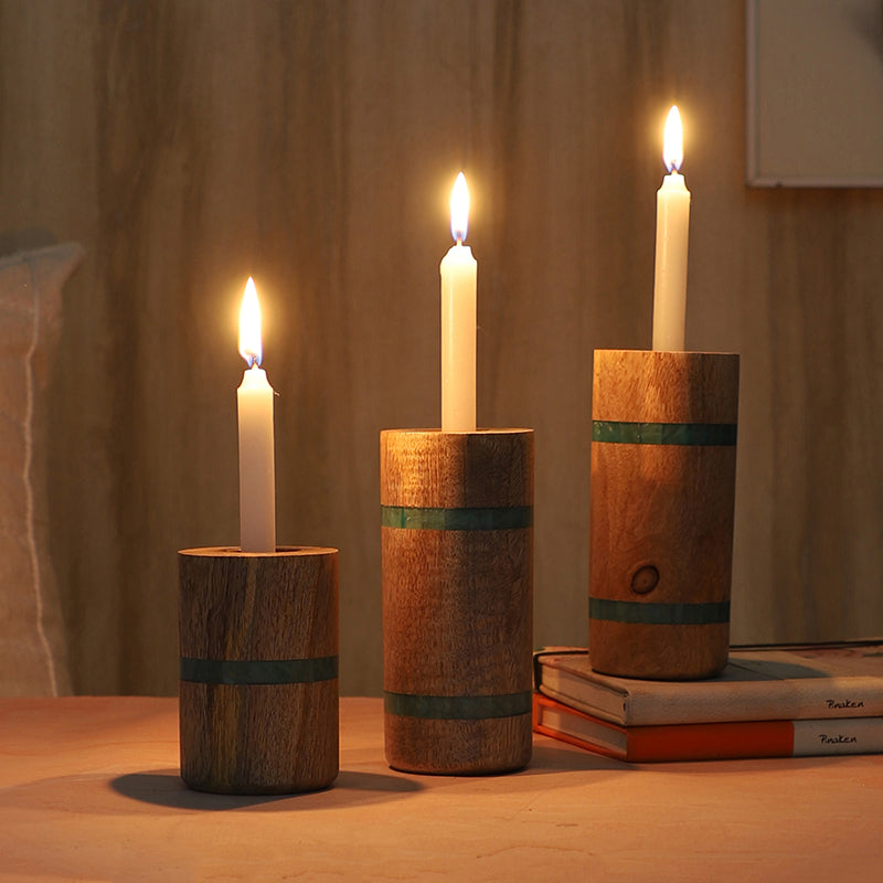 Barrella Mango Wood Candle - Set Of Three media 6
