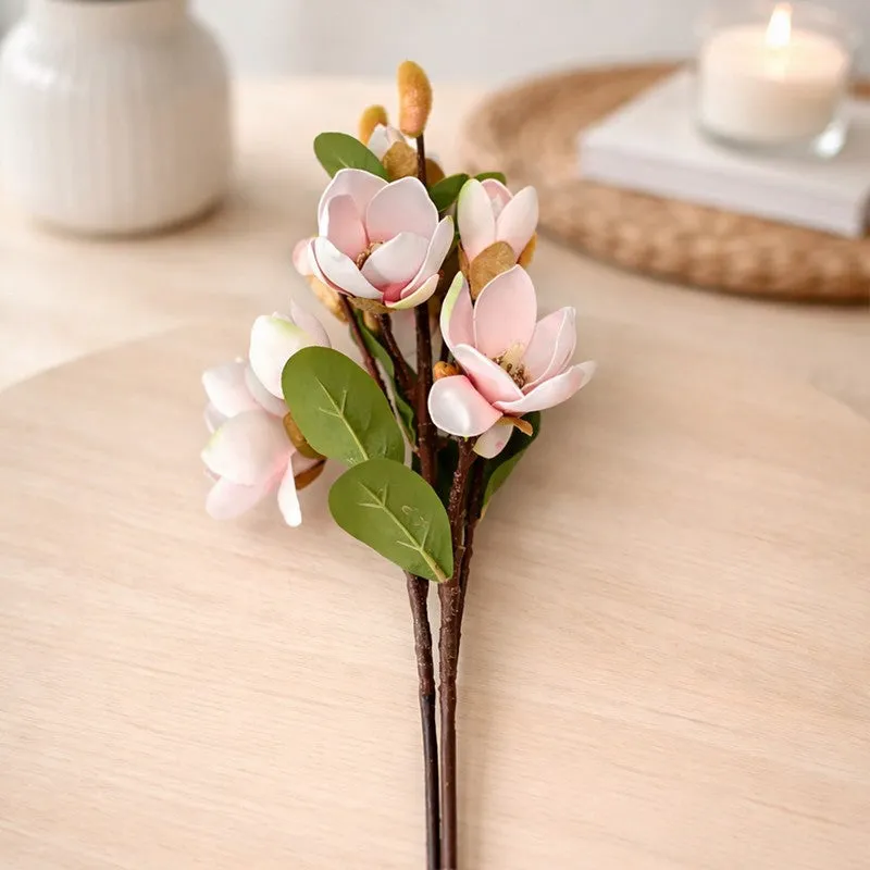 Blushora Plastic Artificial Flower (Pink) - Set Of Two media 4