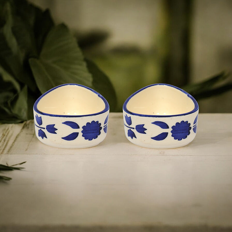 Grecian Blooms Ceramic Dip Bowl (80 mL) - Set Of Two media 3