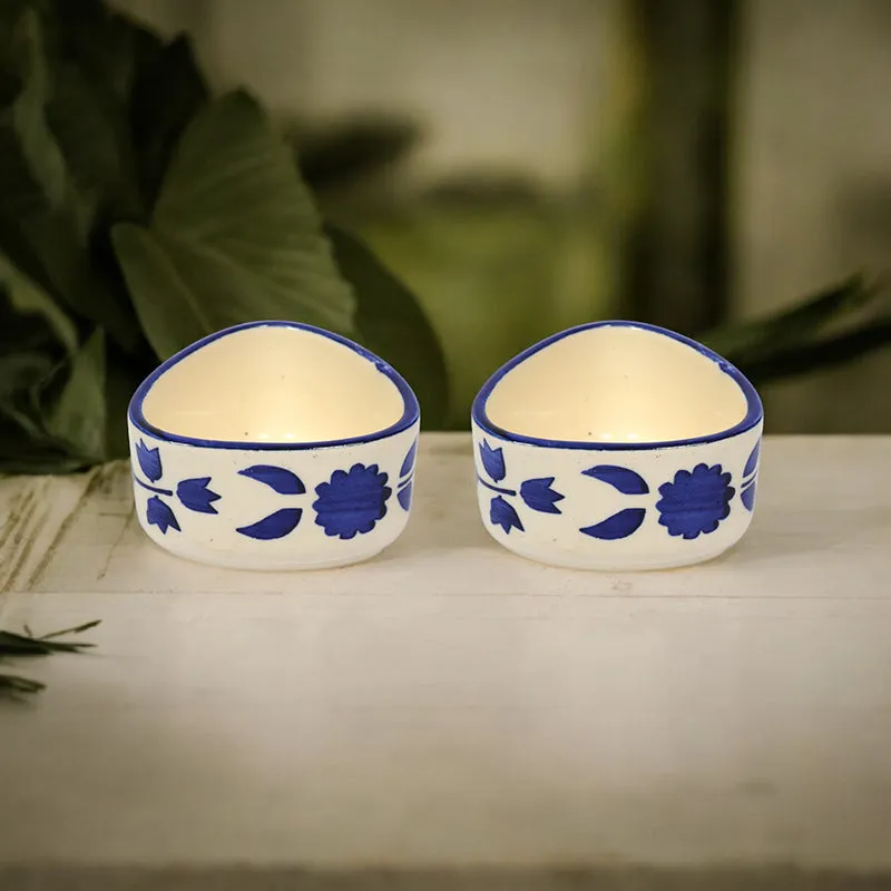 Grecian Blooms Ceramic Dip Bowl (80 mL) - Set Of Two media 3