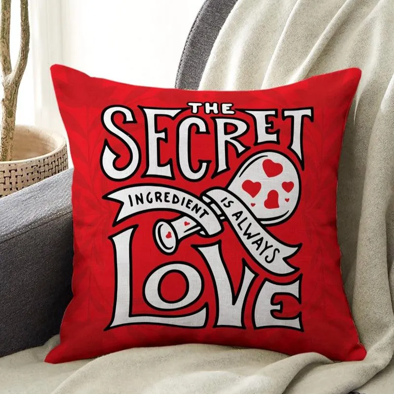 The Secret Ingredient Red Cushion Cover & Mug (300 ML) - Two Piece Set media 4