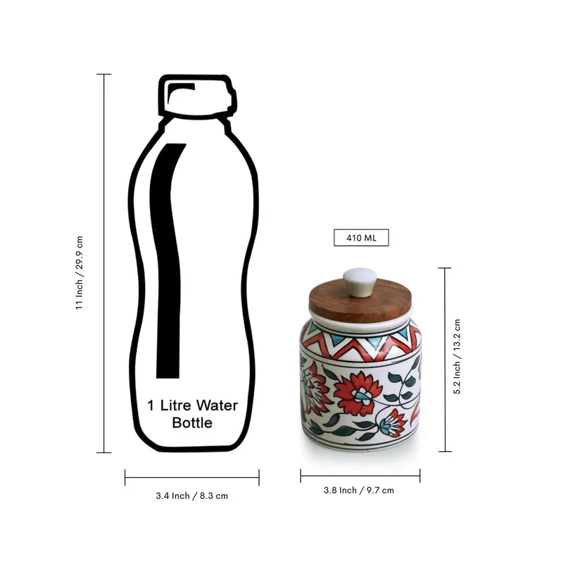 Persian Bloom Airtight Storage Jar - 410 mL media 7