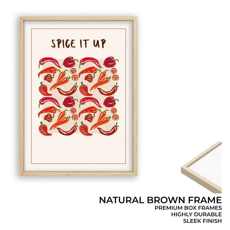 Spice it Up Archival Canvas Wall Art - Brown media 9
