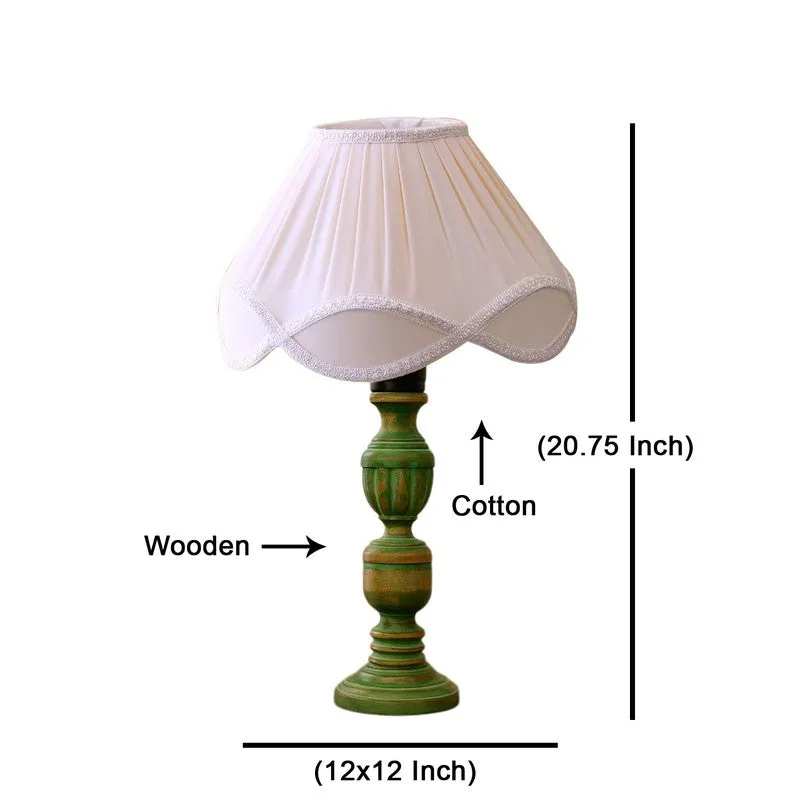 Arvello Elvo Wooden Table Lamp - White media 8