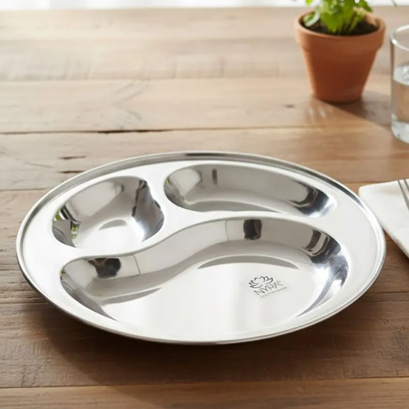 Servia Stainless Steel Dinner Plate - Set Of Four media 3
