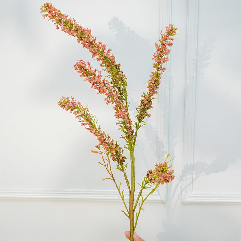 Faux Autumn Amaranthus Millet Grass Flower Stick (Pink) - 35 CM media 3