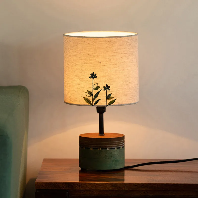 Ahura Handcrafted Mango Wood Table Lamp media 1