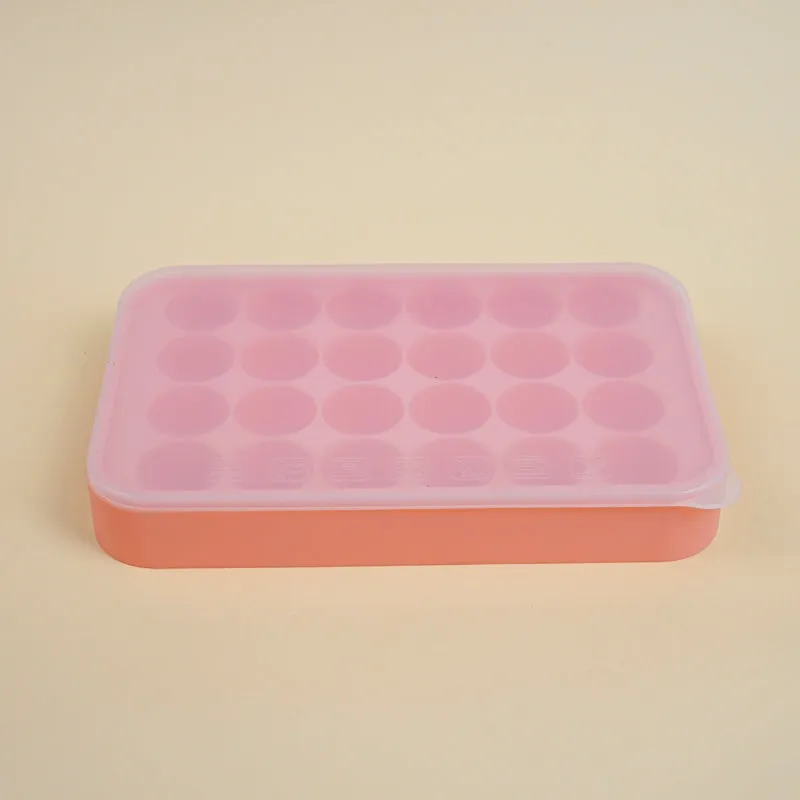 Geometric Silicone 24-Cube Ice Mould - Pink media 4