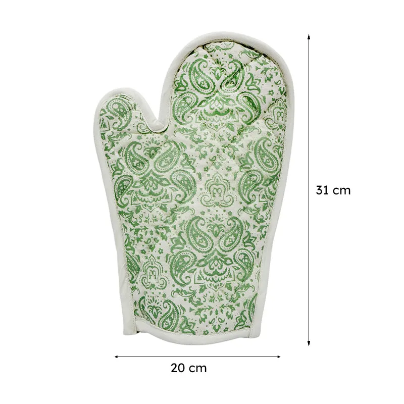 Swayam Tapsi Kitchen Gloves (Green) - Set Of Two media 9