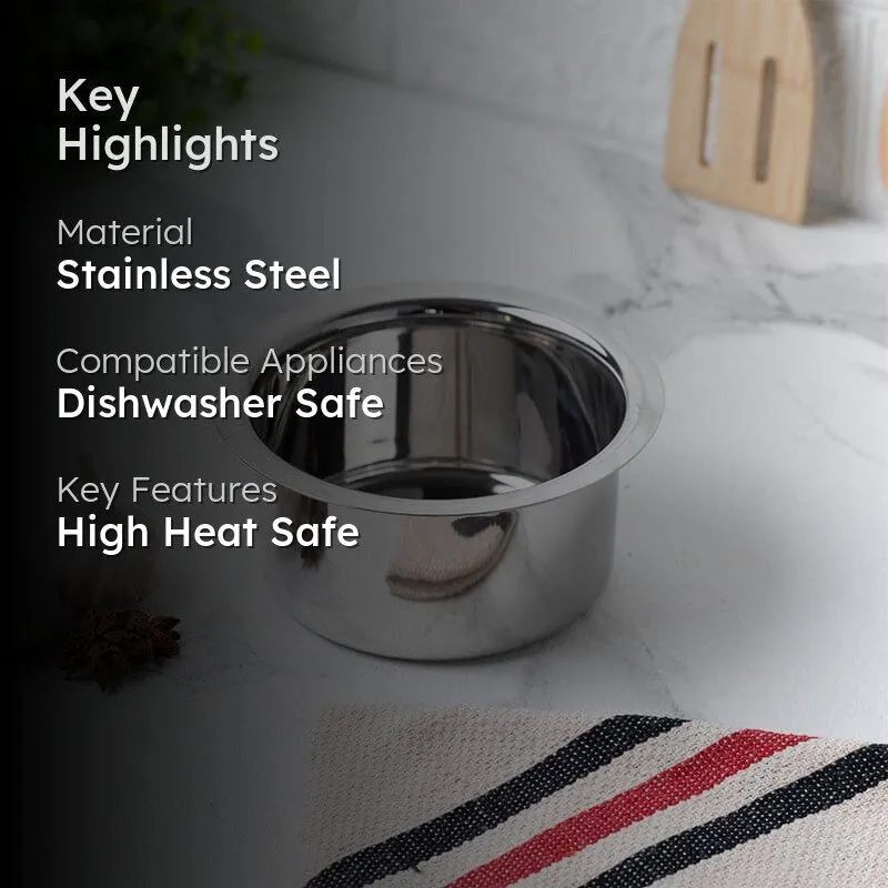 Avsa Stainless Steel Pateela - 700 ML / 6 Inches - 2