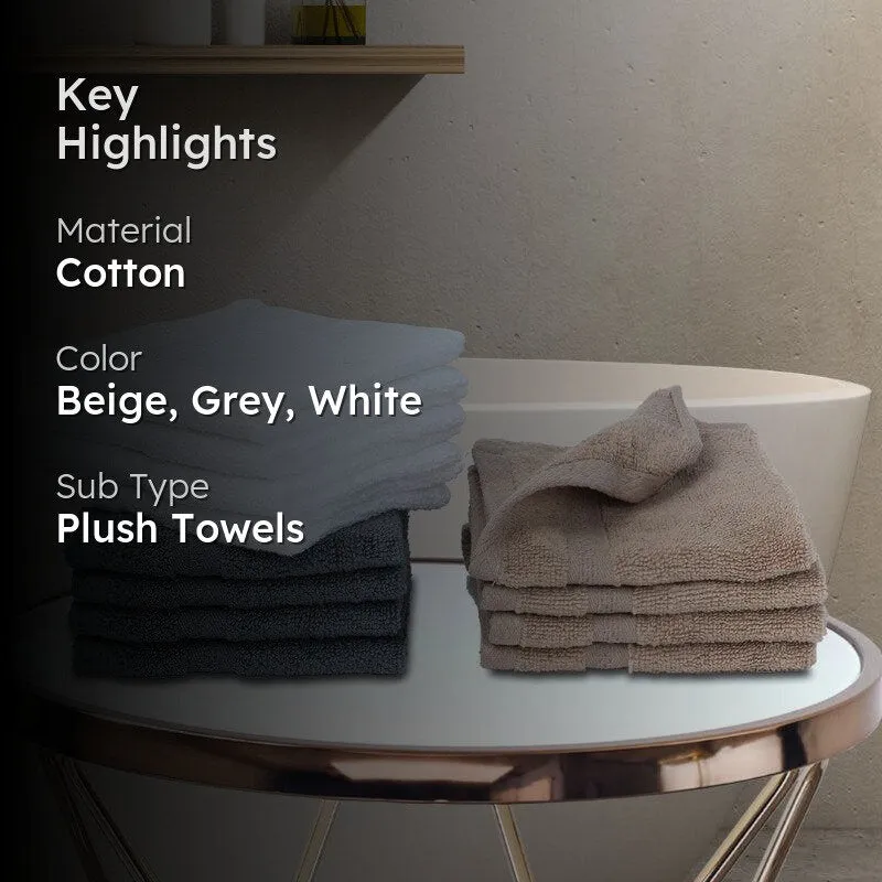 Serene Miorah Face Towel (Blue,White,Beige) - Set of Twelve media 2