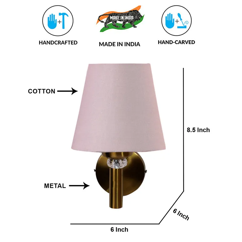 Aquilla Steel & Cotton Wall Lamp - Beige media 6
