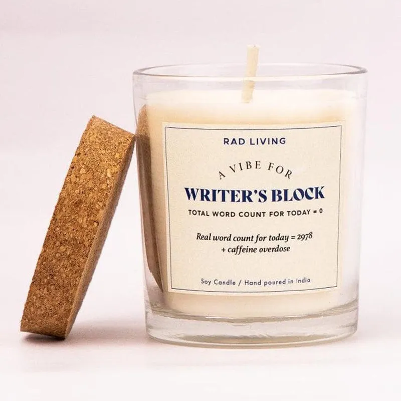 Writer's Block - Lavender Tobacco Scented Candle media 9