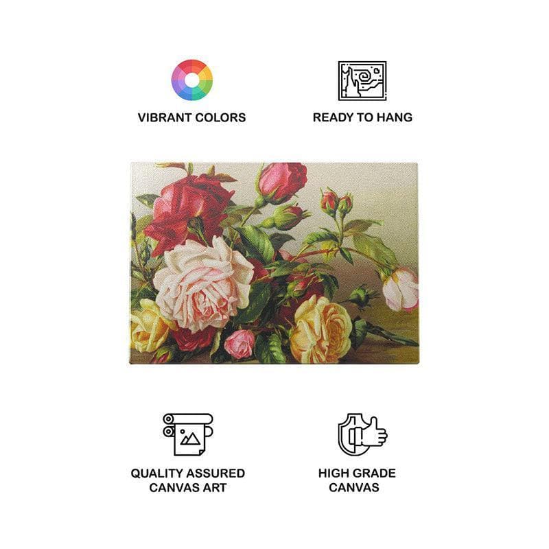 Roses Loves Knots Wall Painting - Gallery Wrap media 4