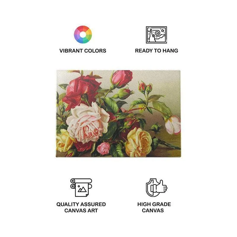 Roses Loves Knots Wall Painting - Gallery Wrap media 4