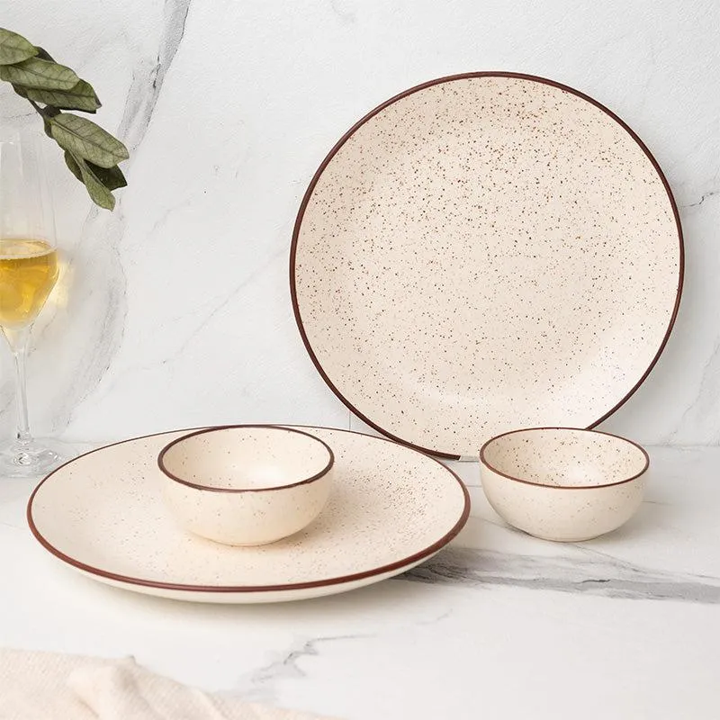 Kestha Dinner Set (Beige) - 4 Piece Set media 1