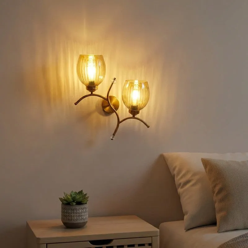 Tintara Glow Twin Glass Wall Lamp - Transparent media 1