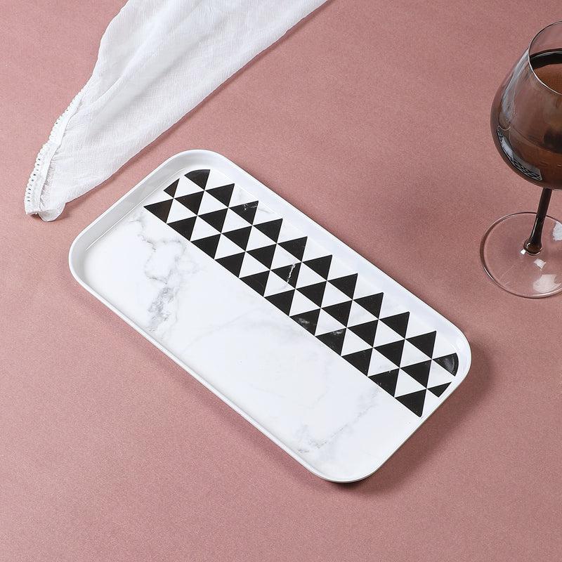 Mivono Big Serving Tray - Black & White media 5
