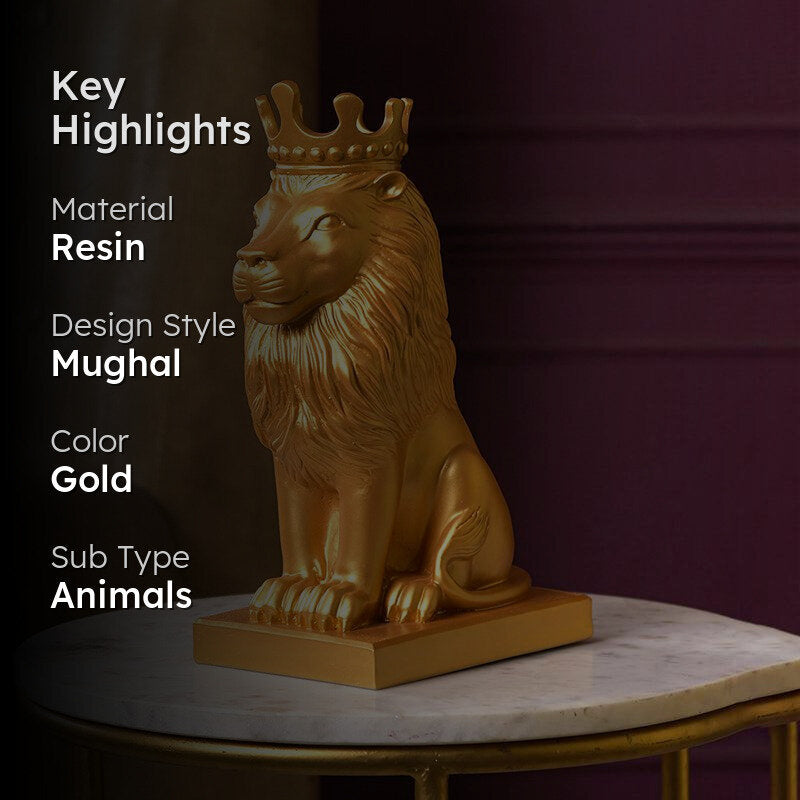 Rex Leo Painted Resin Showpiece media 2