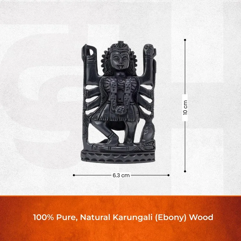 Goddess Kali Divine Ebony Wood Idol media 8