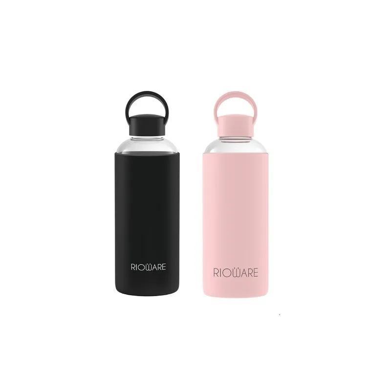 Rioware UrbanSip Minimal Bottle (Black, Pink, 750 mL Each) - Set Of Two media 3