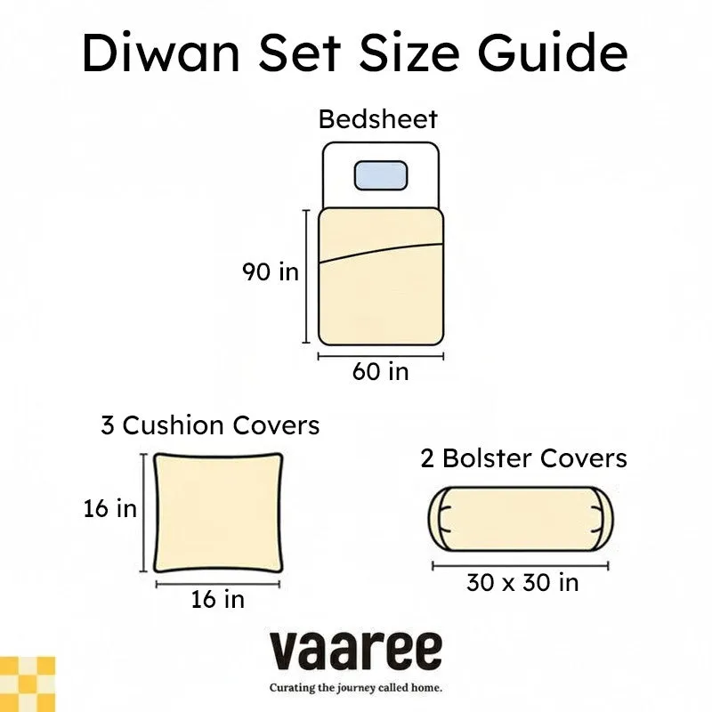 Swayam Rajastha Cotton Diwan Set (Turquoise) - Six Piece Set media 4