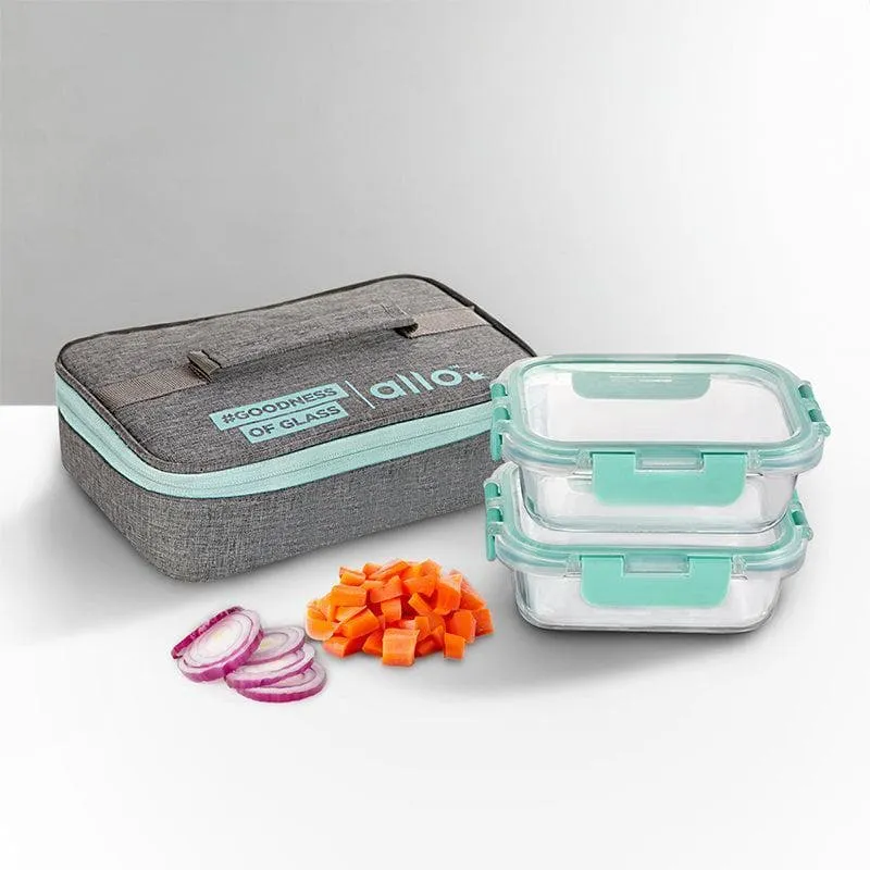Jonas Lunchbox With Grey Bag (370 ML) - Set Of Two media 3