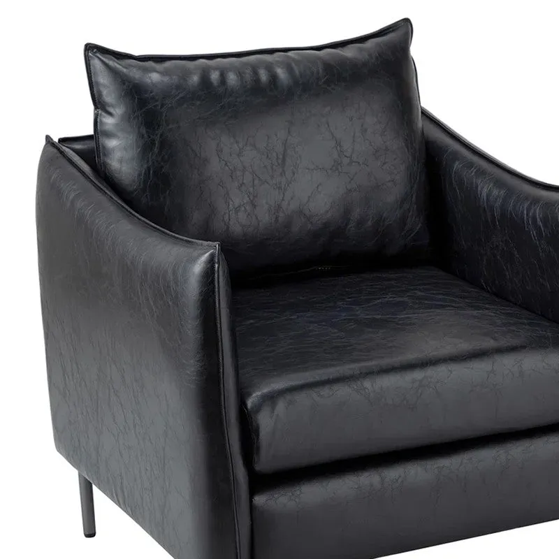 Sculpta Neem Wood Accent Chair - Black media 5