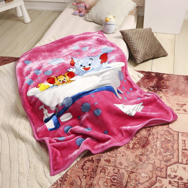 Monte Carlo Tom & Jerry Bubble Bliss Blanket - 950 GSM