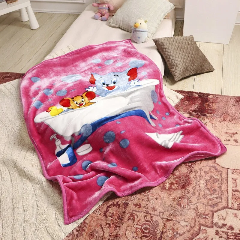 Monte Carlo Tom & Jerry Bubble Bliss Blanket - 950 GSM media 1