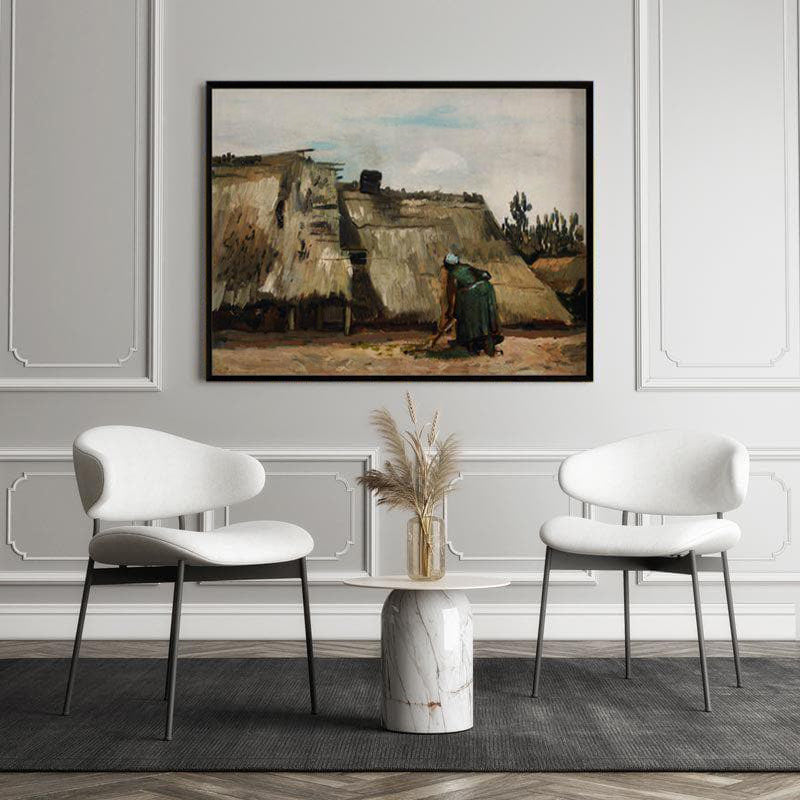 Traditional Village Scene Canvas Wall Painting media 5