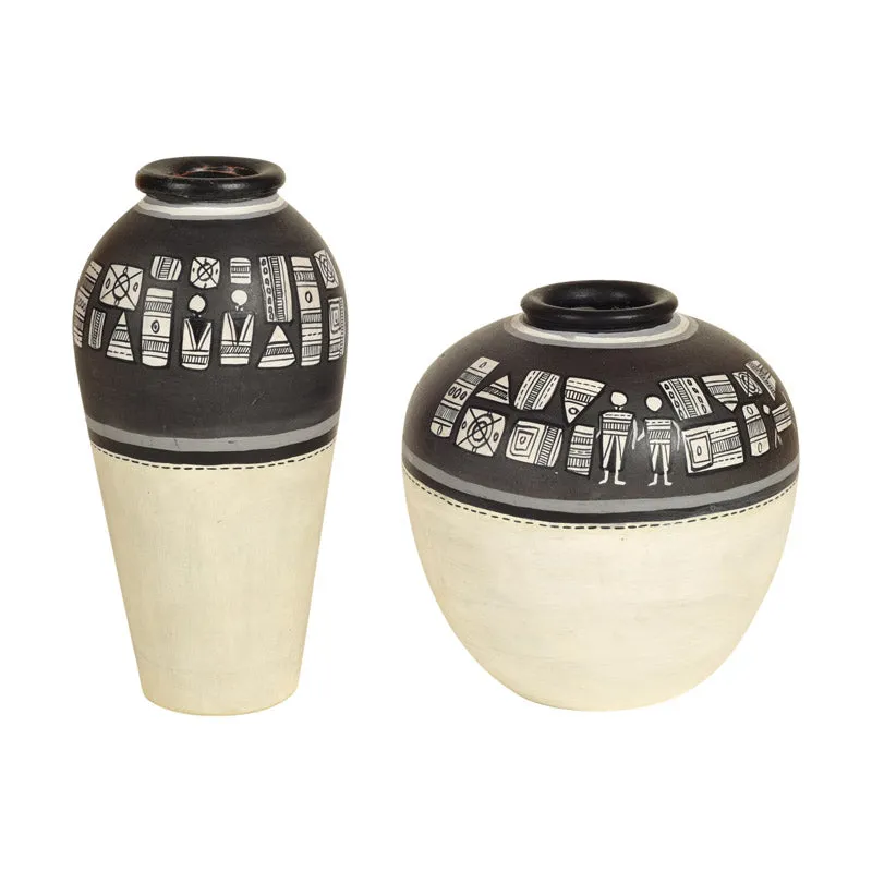 Ayesha Handcrafted Vase - Two Piece Set media 3