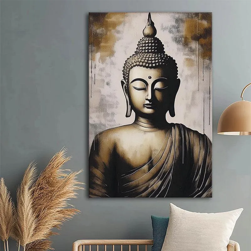 Mystical Buddha Wall Painting media 1