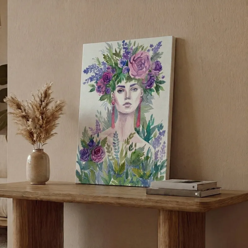 Feminine Spring Canvas Wall Painting media 1