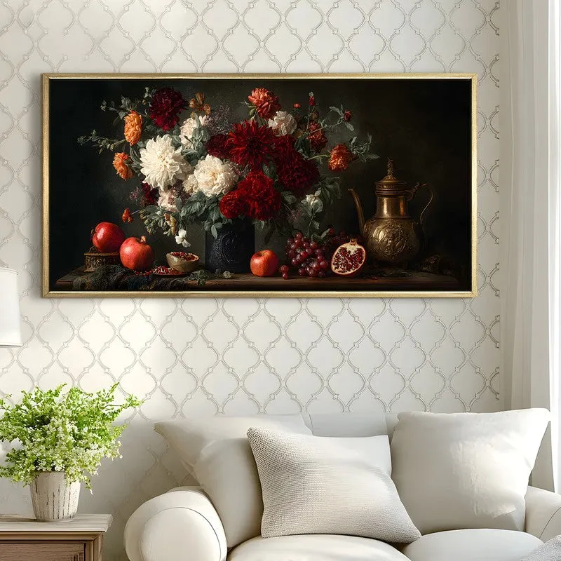 Bloomfall Canvas Wall Painting With Frame media 4