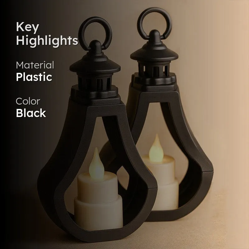 Lantraa LED Battery Candle (Black) - Set Of Two media 2