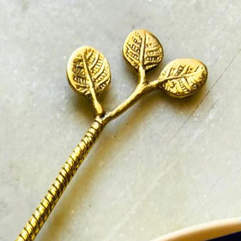 Foliage Brass Spoon media 5